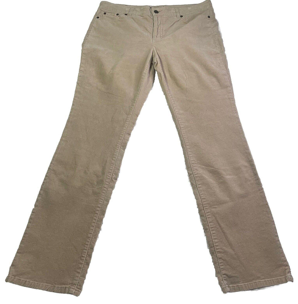 LRL Ralph Lauren Jeans Corduroy Pants Women's Size 10 Tan