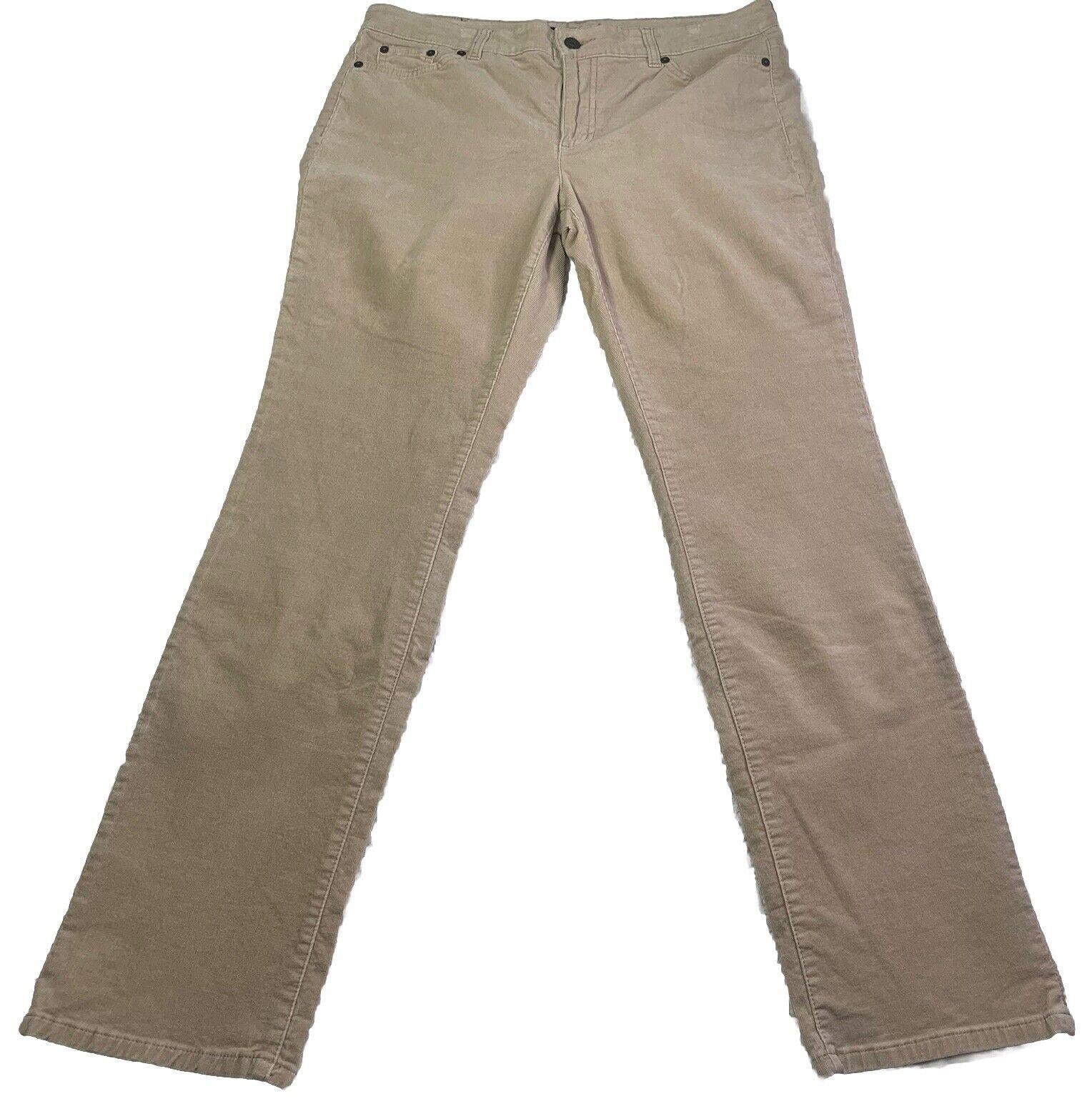 LRL Ralph Lauren Jeans Corduroy Pants Women's Size 10 Tan
