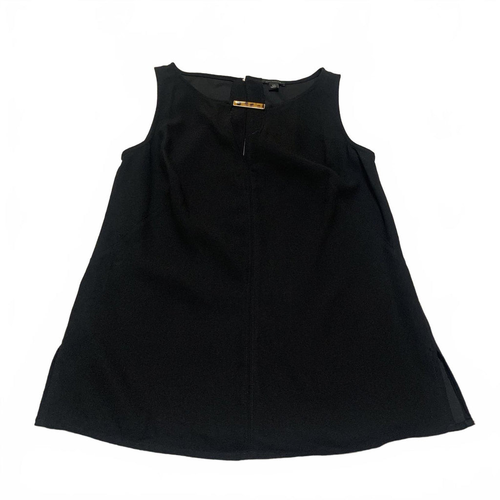 Ann Taylor Women's Size X-Small Black Sleeveless Blouse