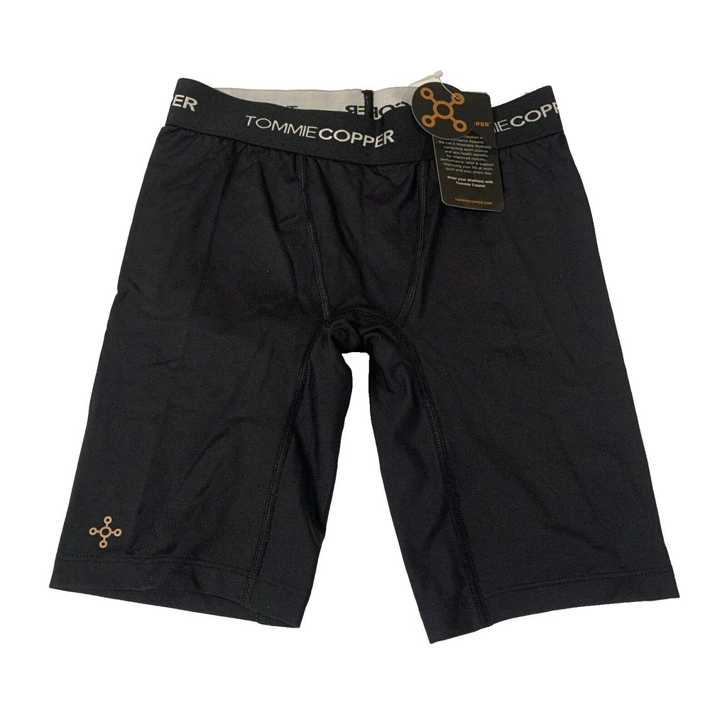 Tommie Copper Core Youth Boys Small Black Compression Biker Underlay Shorts