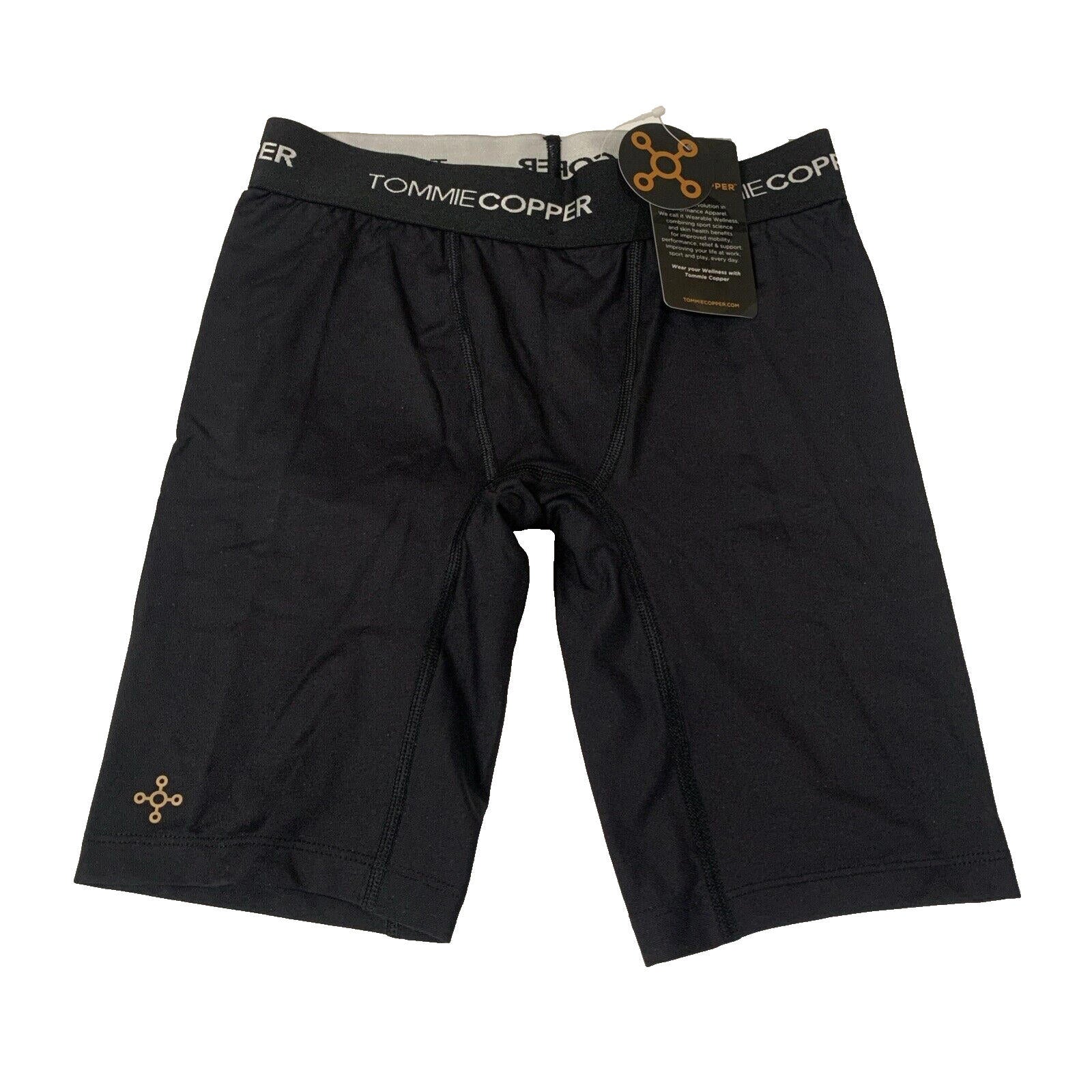 Tommie Copper Core Youth Boys Small Black Compression Biker Underlay Shorts