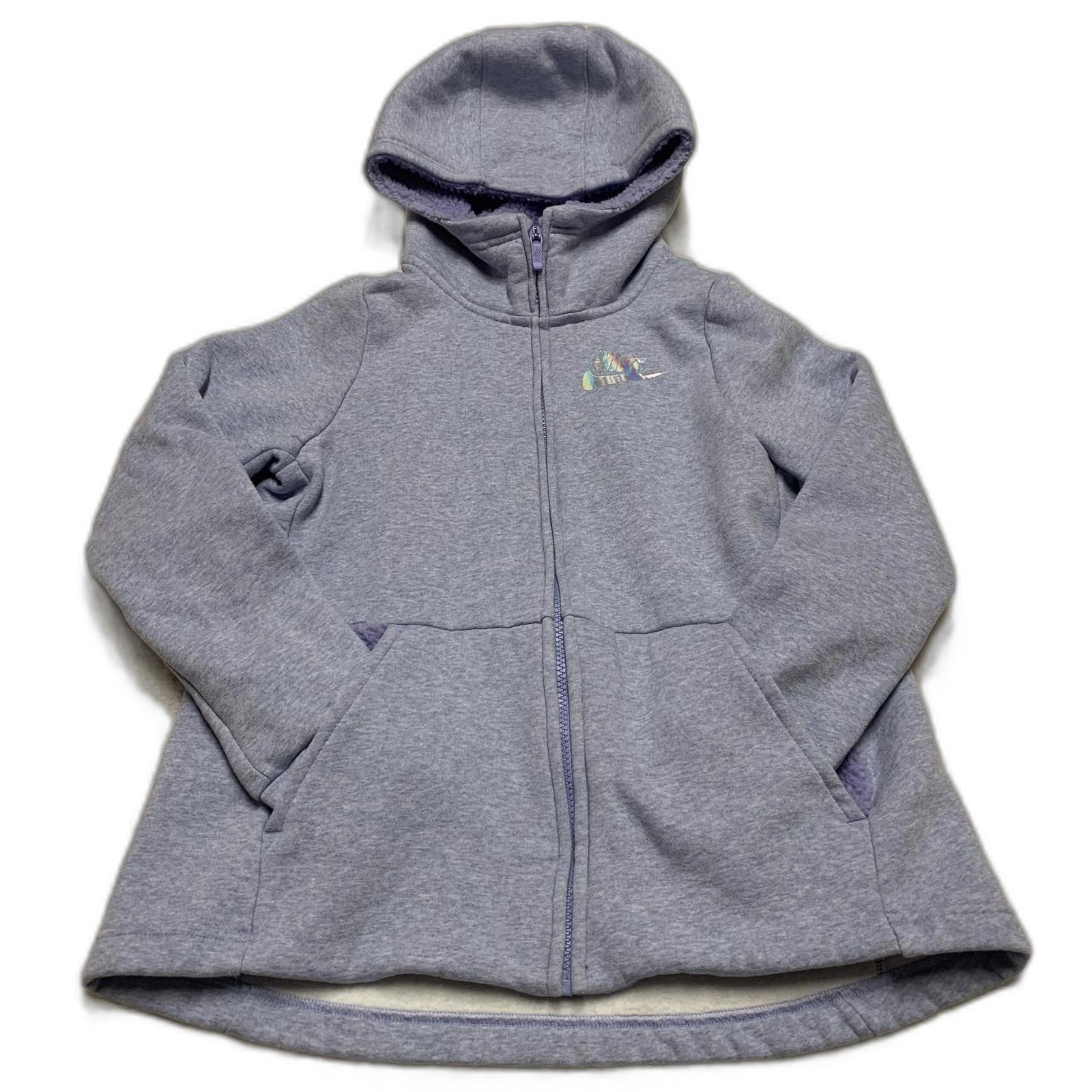 Nike Girl's Size Large Lavender Zip-Up Hoodie