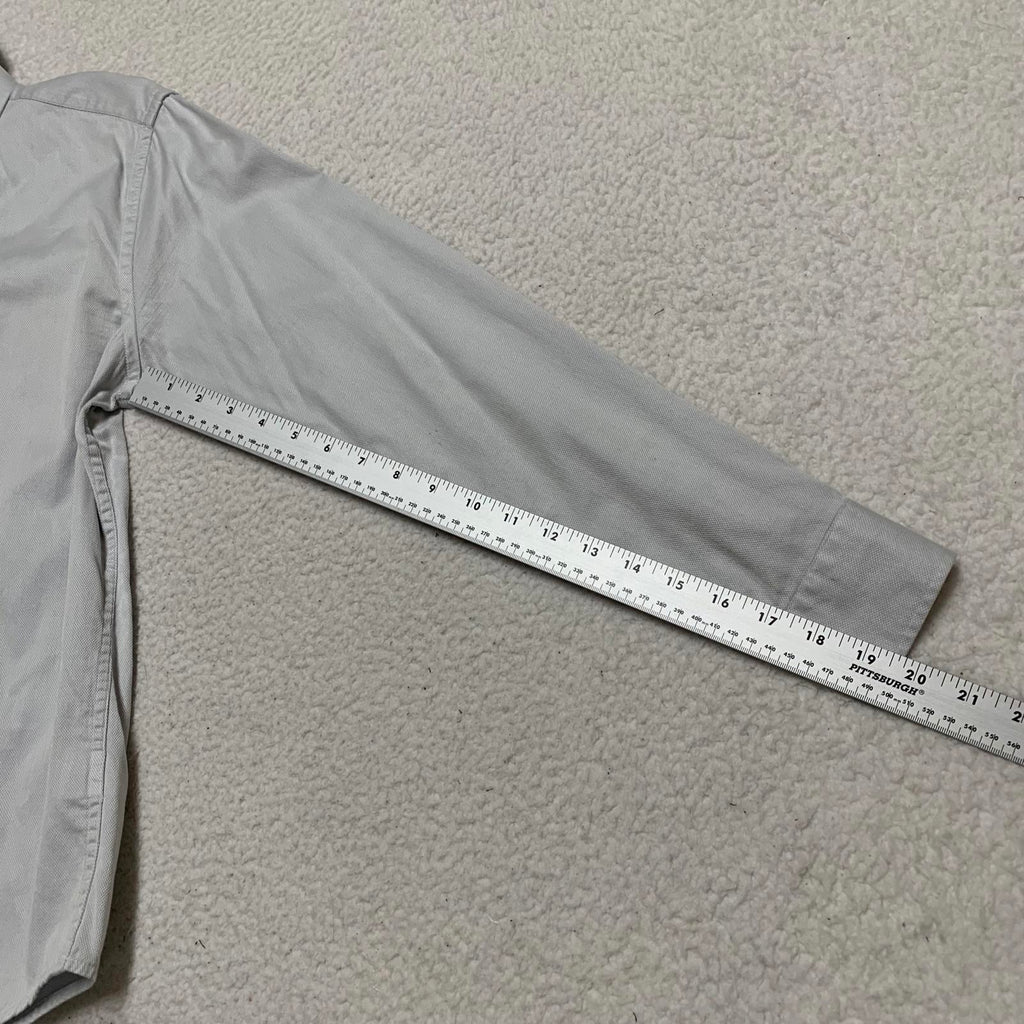 Blackberrys Mens Size L/40 Blue Gray Slim Fit Dress Shirt 2 Ply Ultra