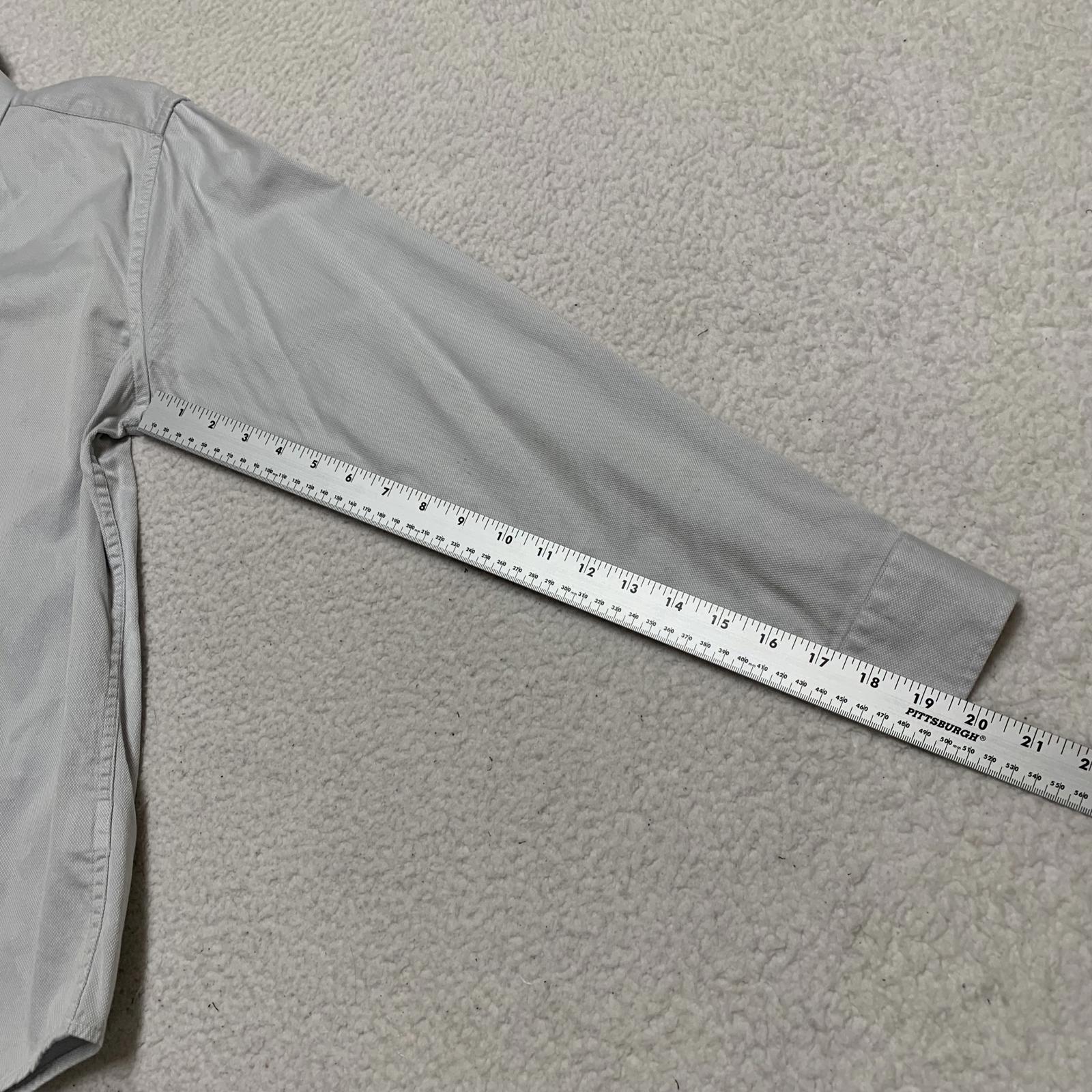 Blackberrys Mens Size L/40 Blue Gray Slim Fit Dress Shirt 2 Ply Ultra