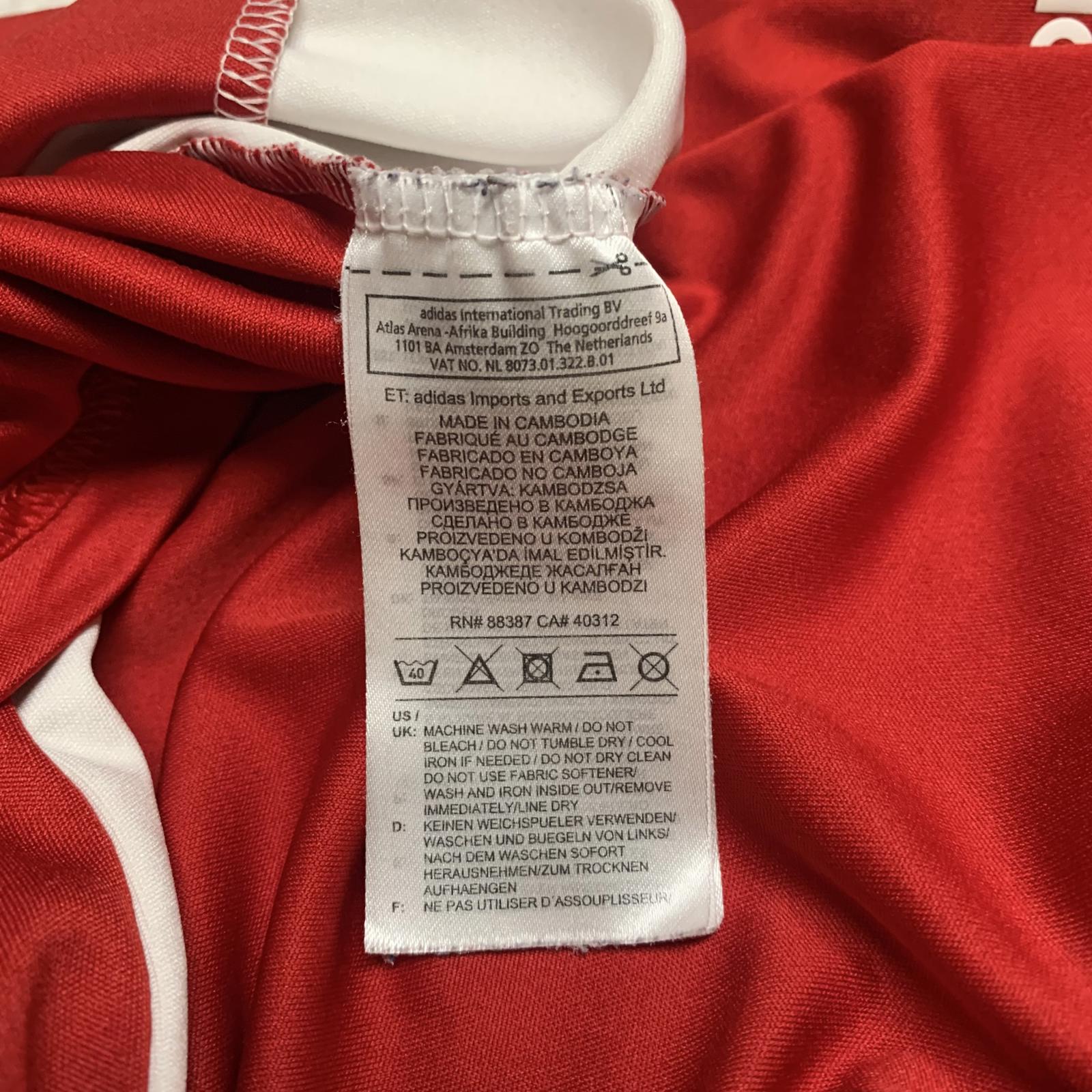Adidas Unisex Kids X Large Soccer Jersey  Red Clima Cool