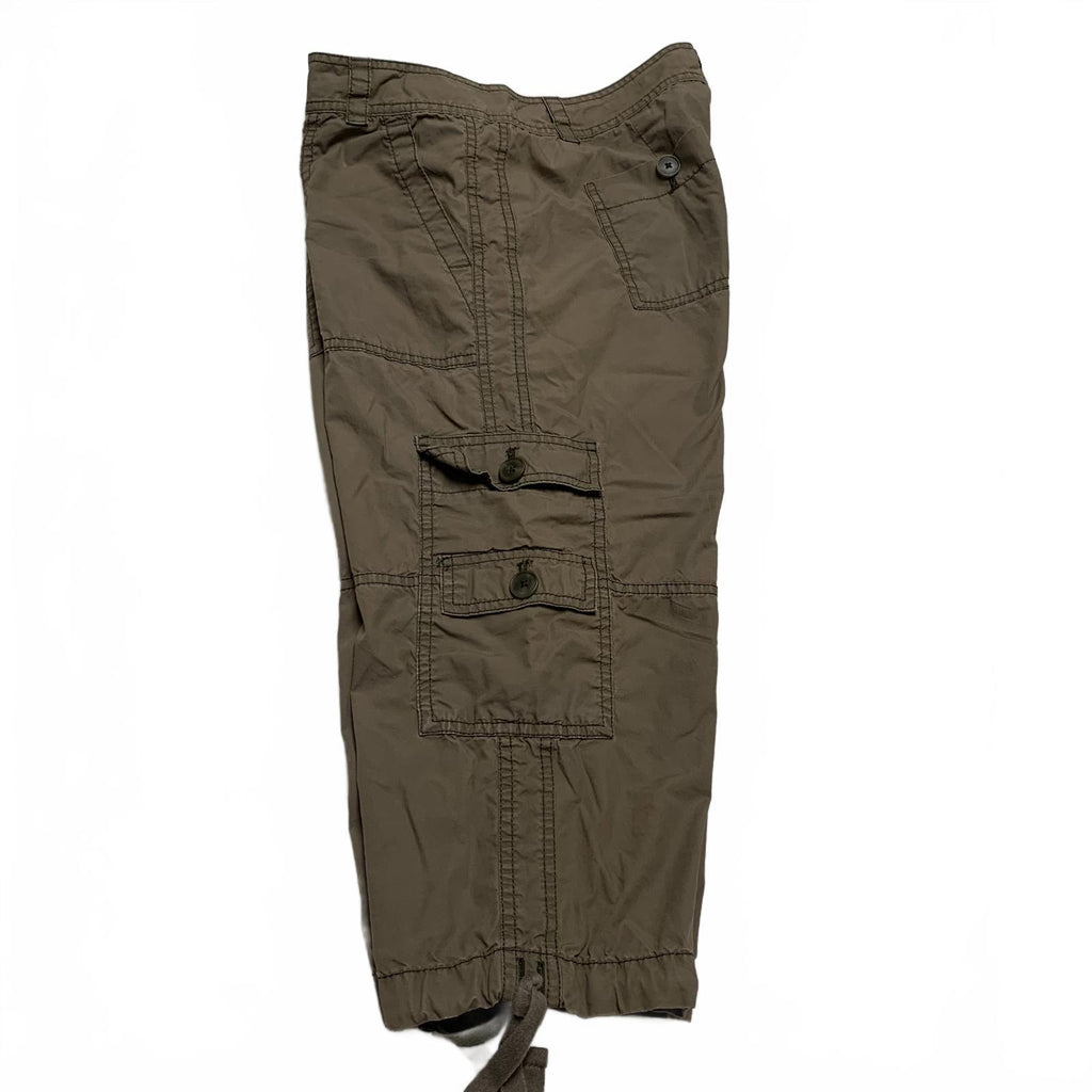 Ann Taylor Loft Women's Sz 4 Petite Brn Cargo Capris Outdoor Camping Adventures
