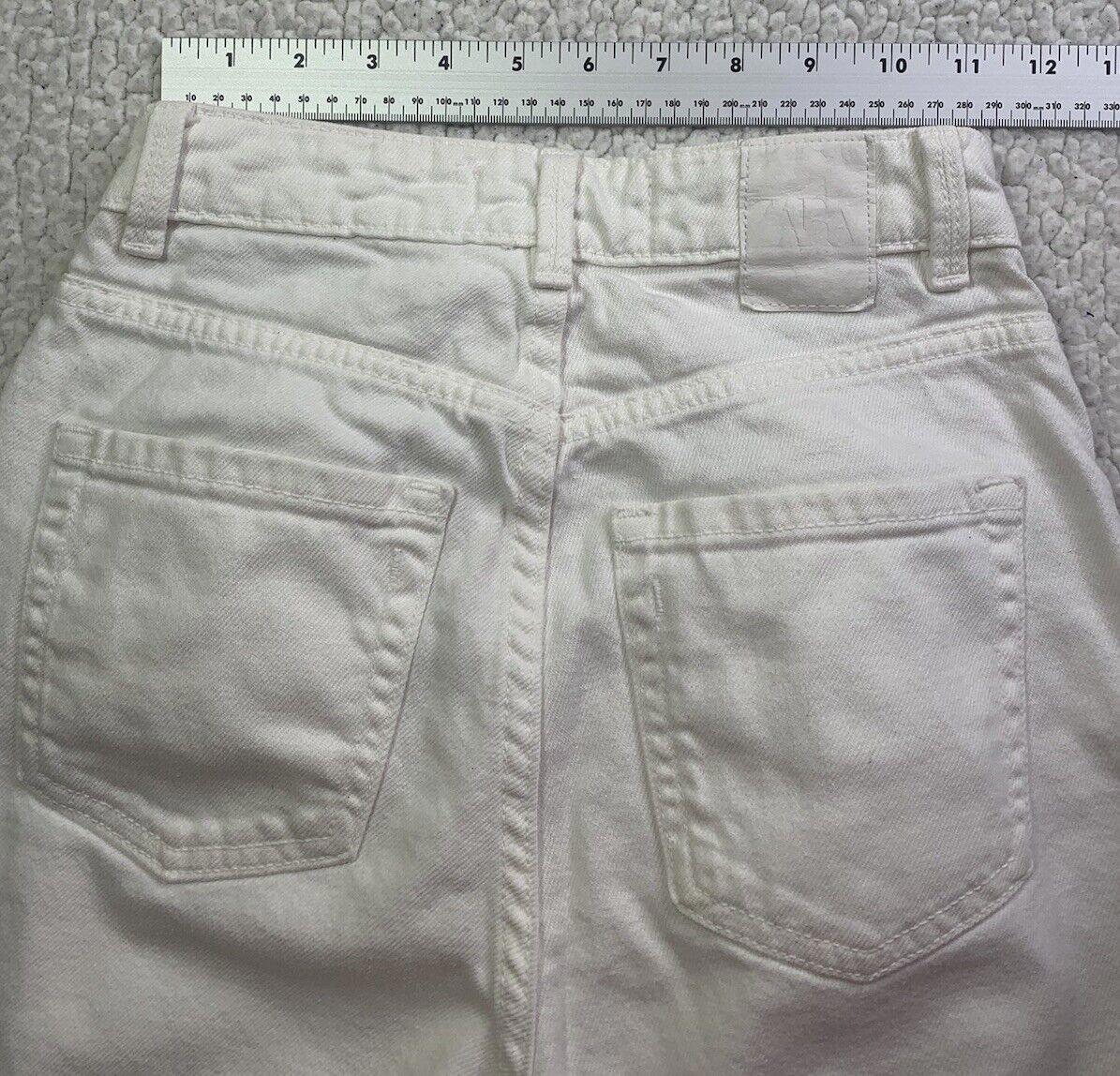 Zara Jeans Women’s  Size 2 White Wide leg RN 77302