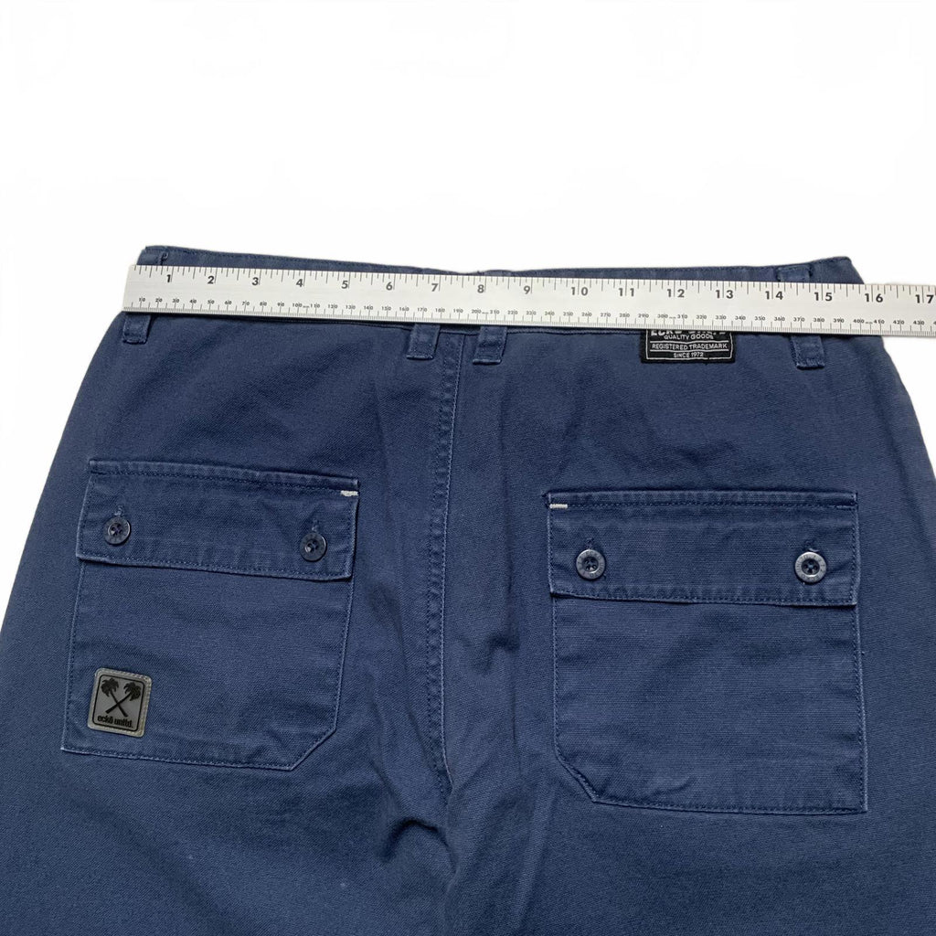 Ecko Unltd. Men's See Measurements Blue Fit-Straight Casual Pants Navy Blue