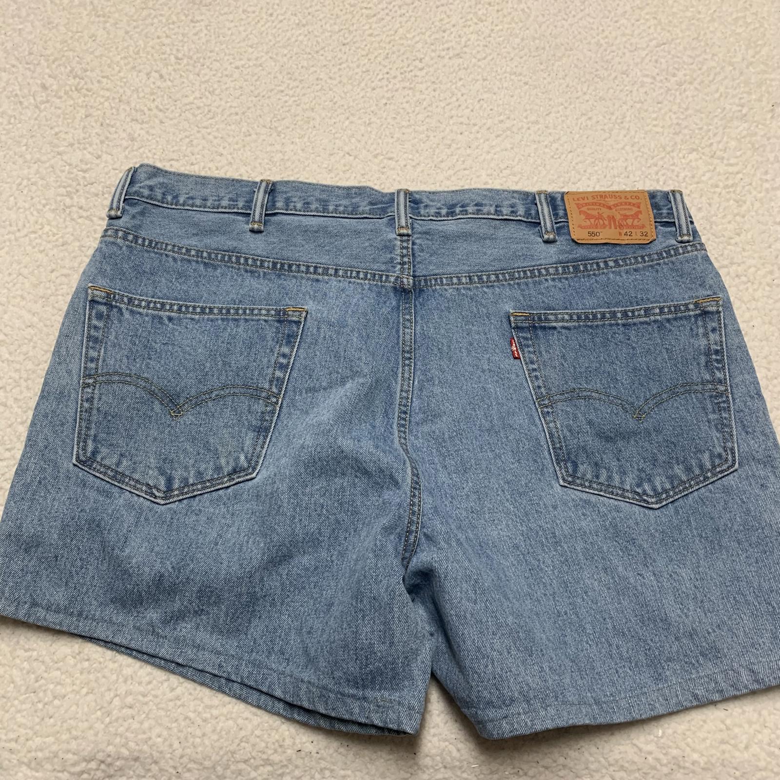 Levi’s 550 Men's Altered Blue Sz 42 Denim Shorts W41.5  Actual