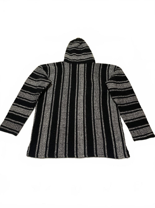 La Montaña Especial Men's Size XL Black White Striped Hoodie XL Mexico
