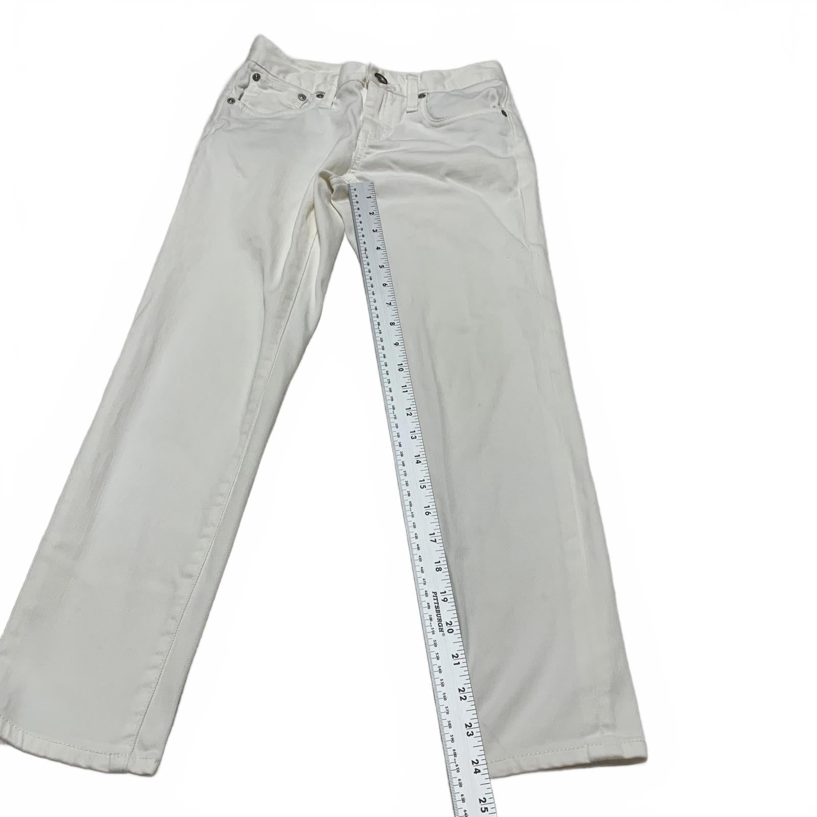 23KU Premium Denim by Onward Kashiyama  Women's White Japanese Jeans 27x24.5