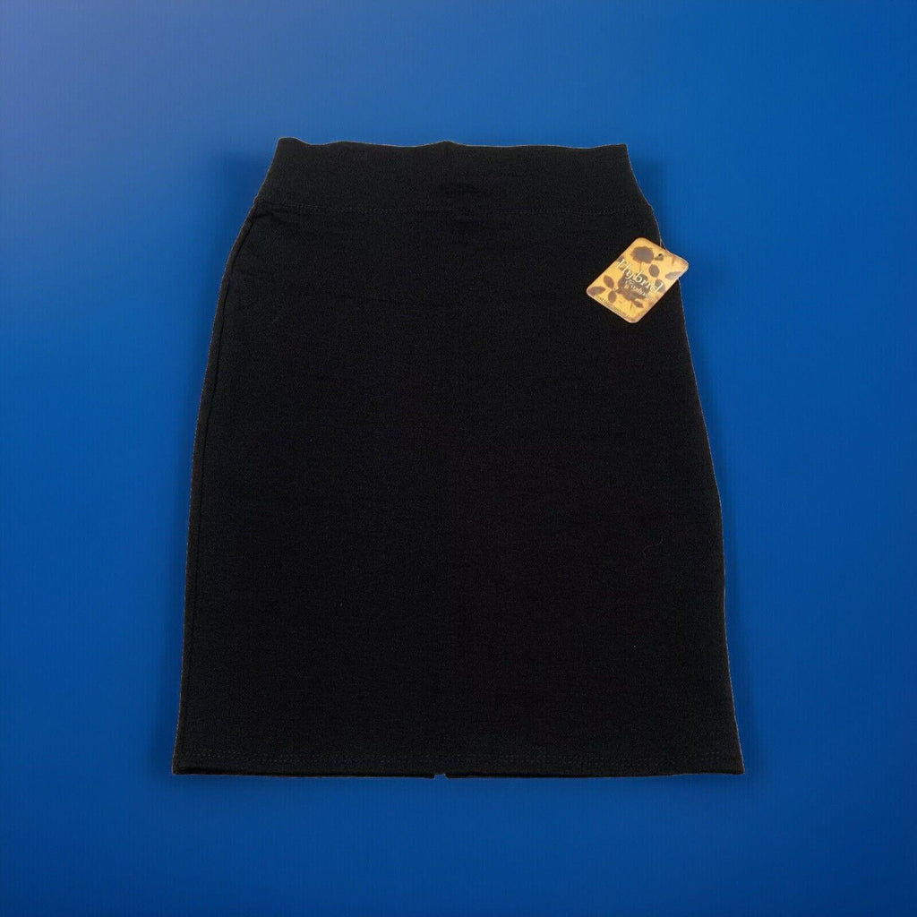 Hybrid & Company Women’s Large  Black Skirt Spandex Pencil Cut Work Office
