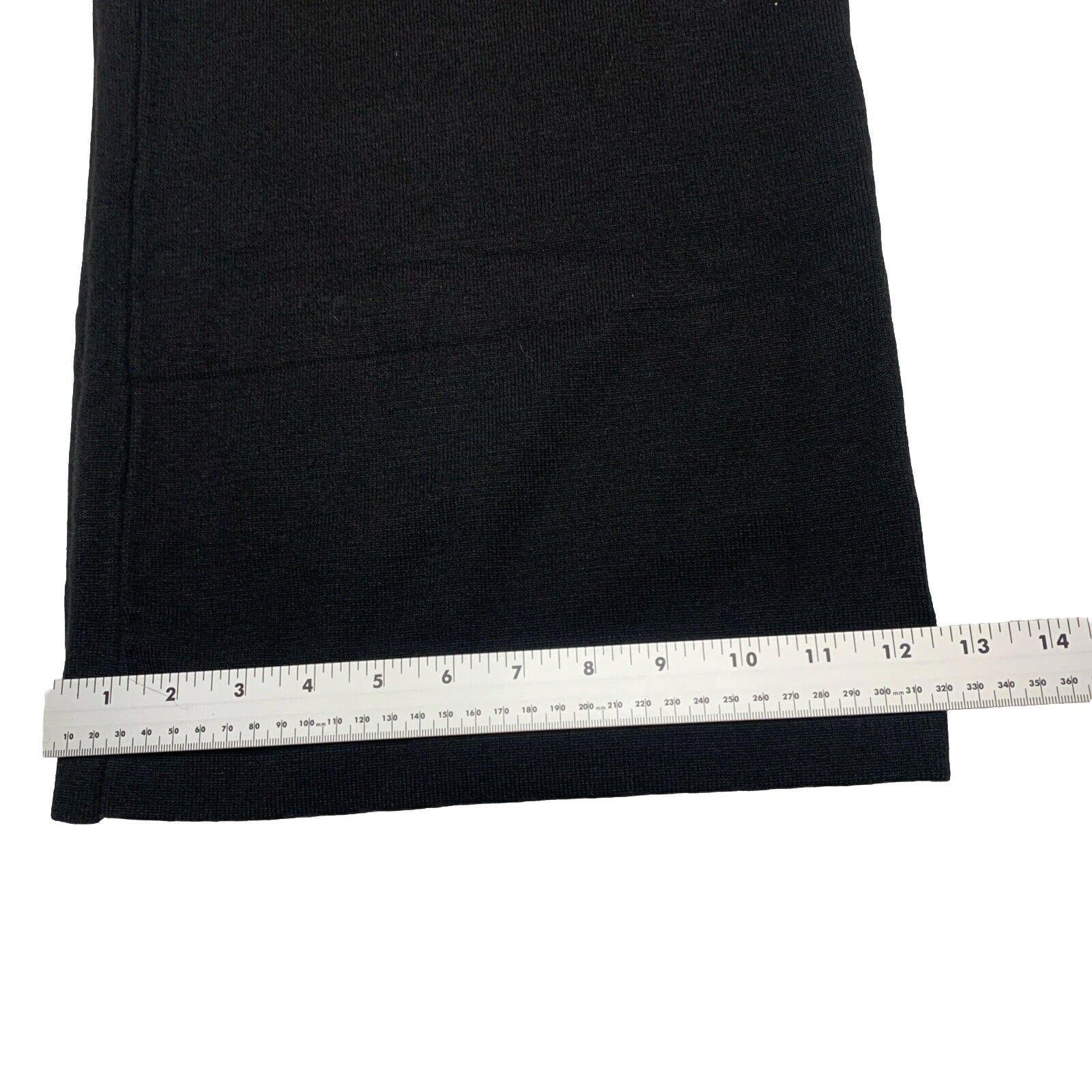 Dex Clothing Women’s X Large Black Noir Wide Leg Gaucho Culottes Cropped Pants