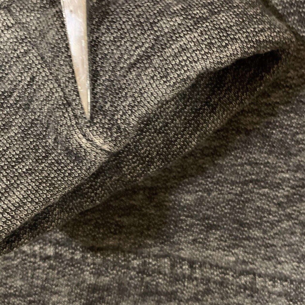 J Crew Hoodie Sweater Women's Size M Black Charcoal Sweatshirt Hem