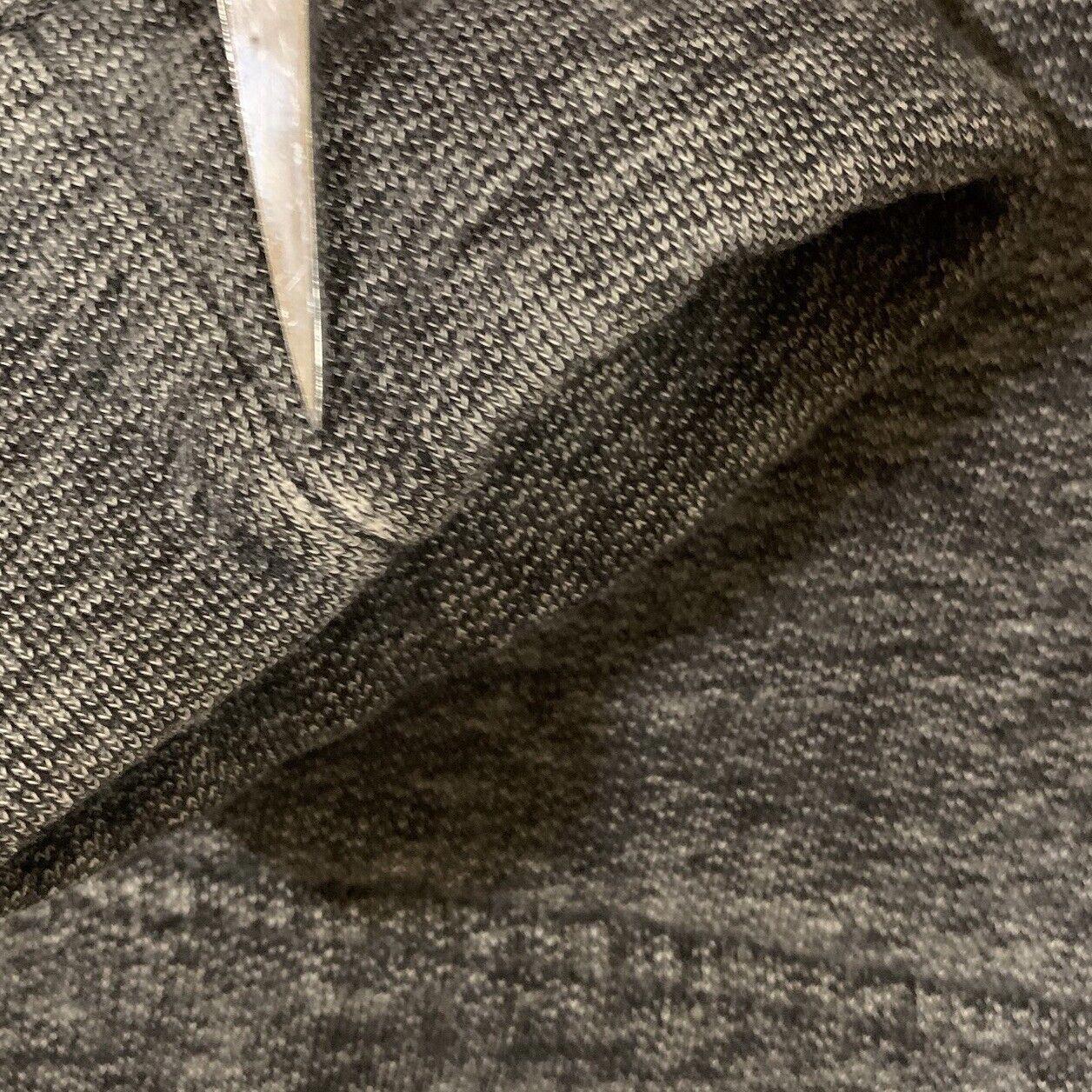 J Crew Hoodie Sweater Women's Size M Black Charcoal Sweatshirt Hem