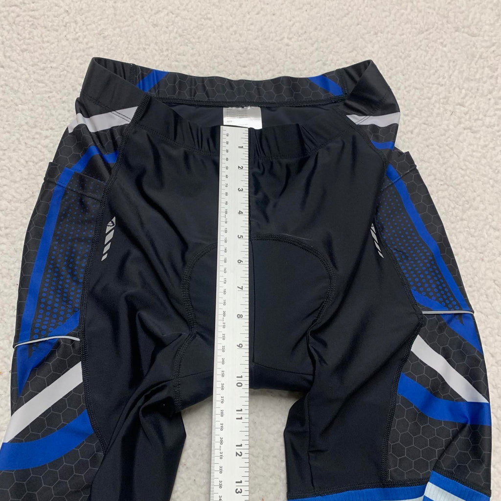 BALEAF Men's Size Large Blue Black Padded Cycling Shorts
