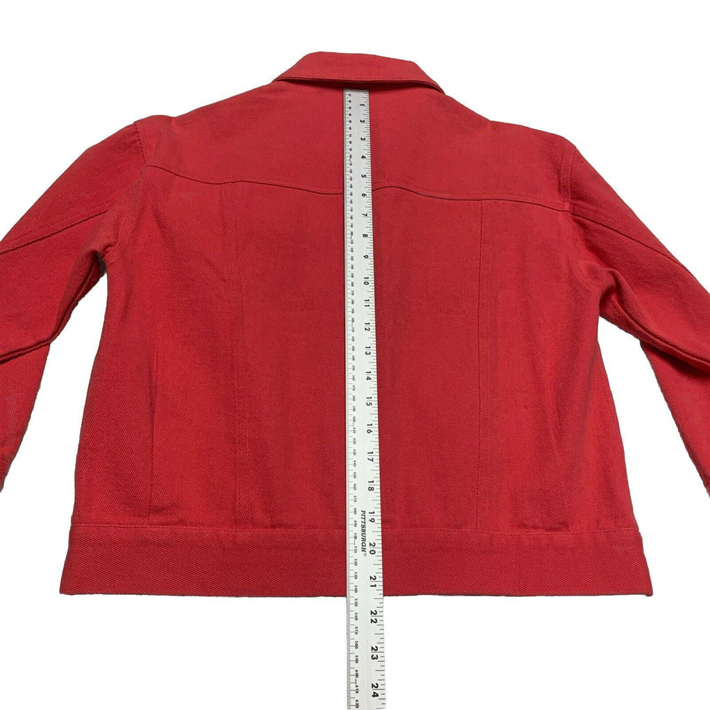 Anthropologie Pepaloves Women’s Small Cranberry Jean Jacket