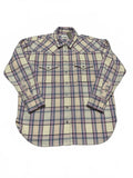 J. Crew Women's Flannel Shirt Sz 4 Lavender Plaid Pastel Pearl Snap Cotton