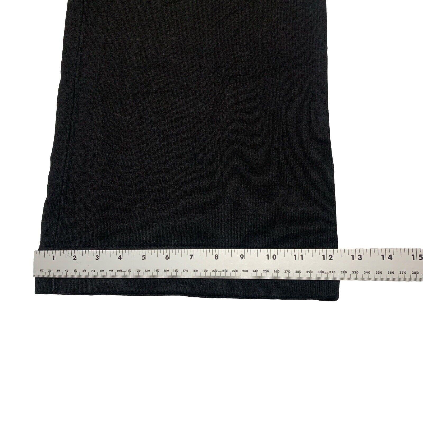 Dex Clothing Women’s Large Black Noir Wide Leg Gaucho Culottes Cropped Pants