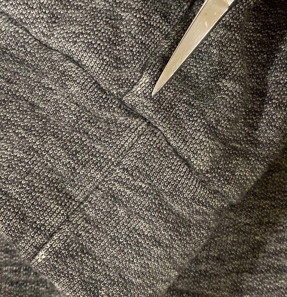 J Crew Hoodie Sweater Women's Size M Black Charcoal Sweatshirt Hem
