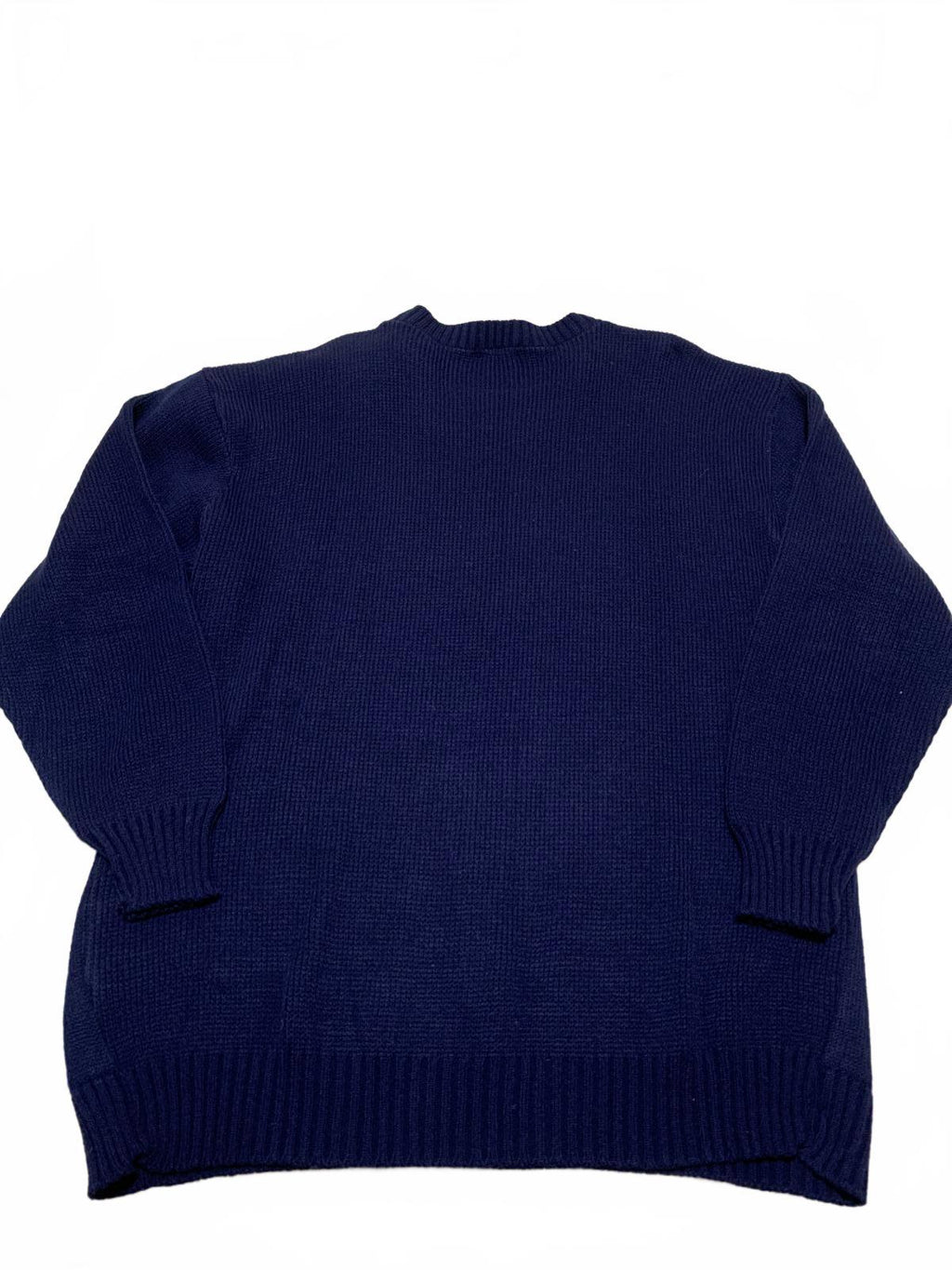 USCO Men's Size XXL Navy Blue Christmas Sweater Festive Santa Graphic