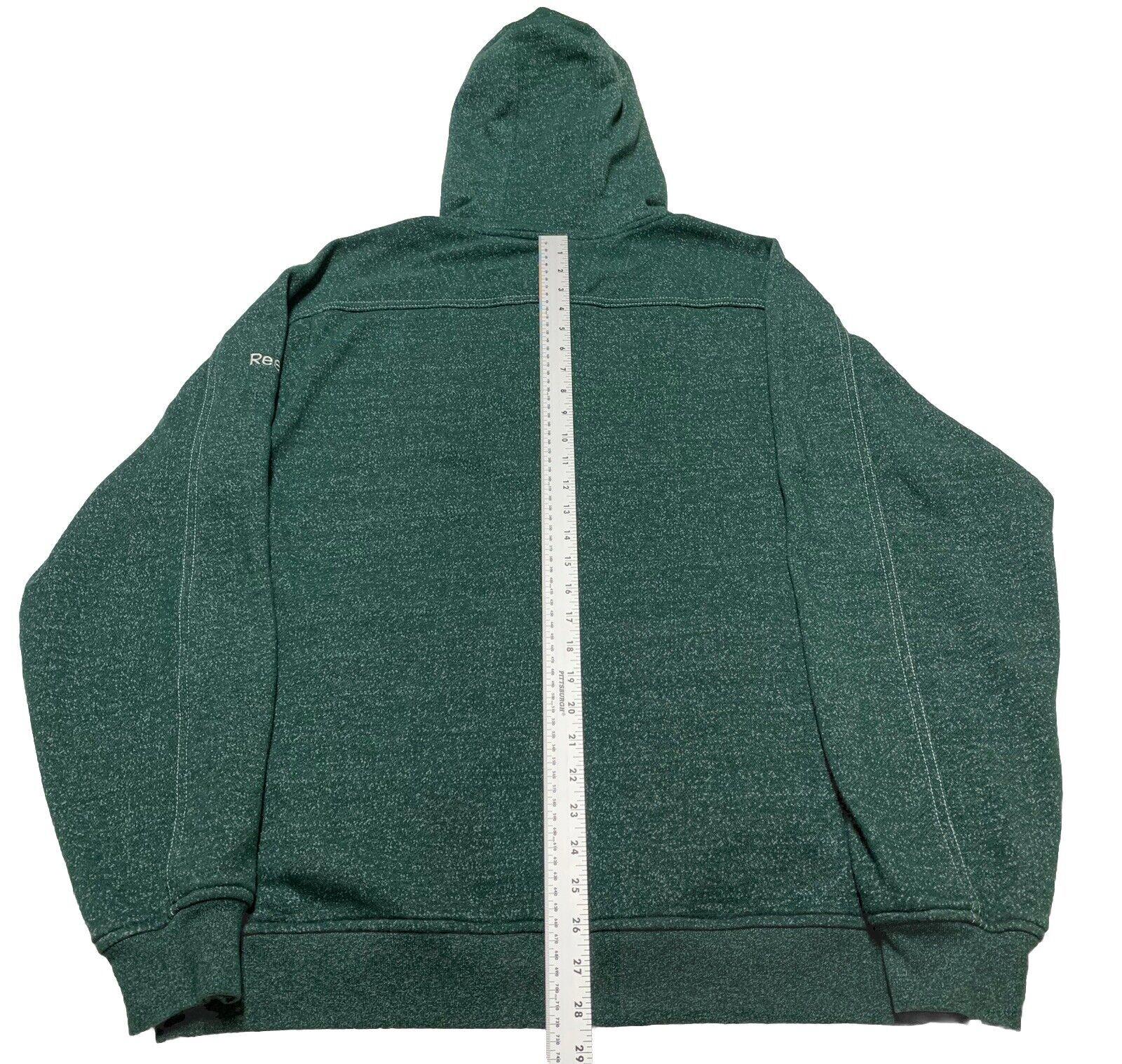 Reebok On Field New York NFL Men's M Green Hoodie Sweatshirt Full Zip