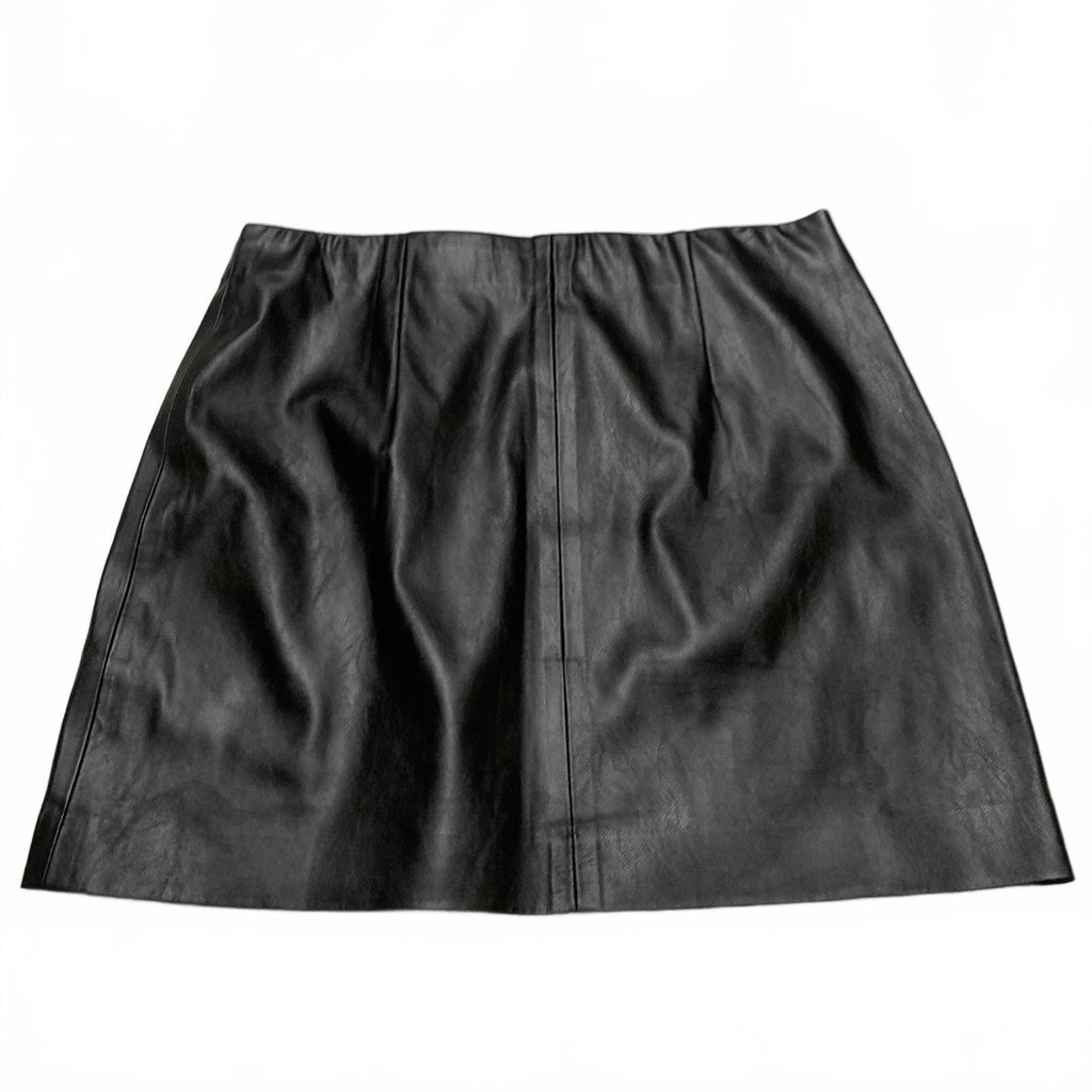 Shinestar Womens Size Medium Black Faux Leather Mini Skirt - Size M
