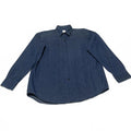 VTG 90s Bill Robinson Men's Size M Classic Denim shirt Shirt  Made in Hong Kong,