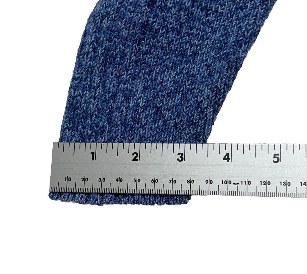 Express Women’s Sweater Small Turtleneck Ribbed Cable Knit Blue Marled