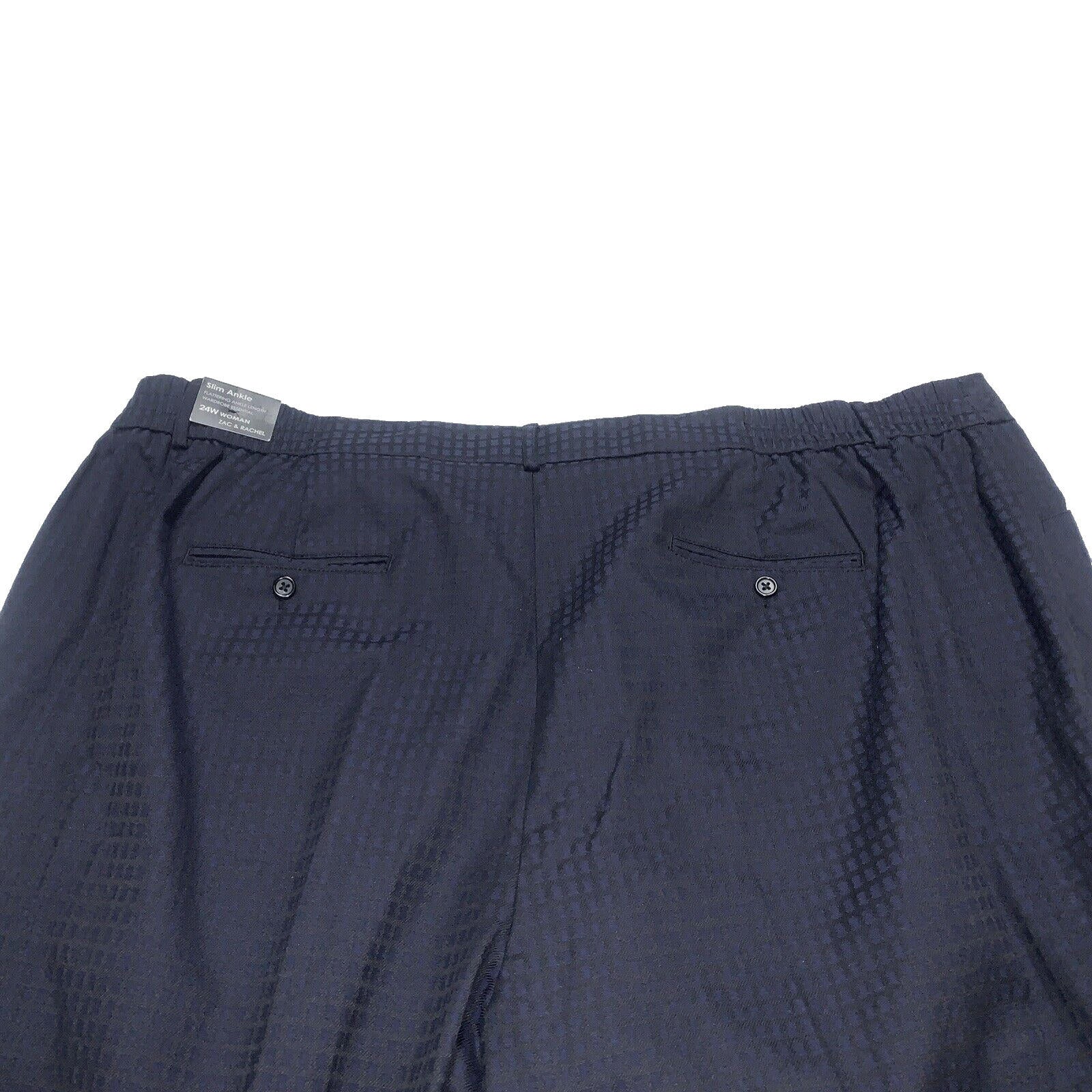 Zac & Rachel Square Pants Women’s 24W Trousers Slim Ankle Length Relaxed Chino