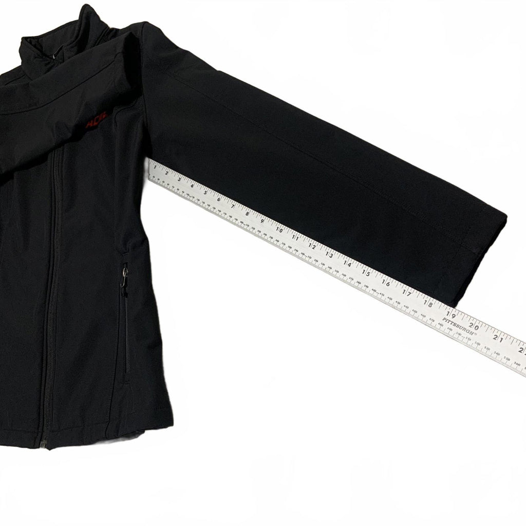 Port Authority Women's L Black Softshell Fleece Jacket  ACME Zip Up Outerwear