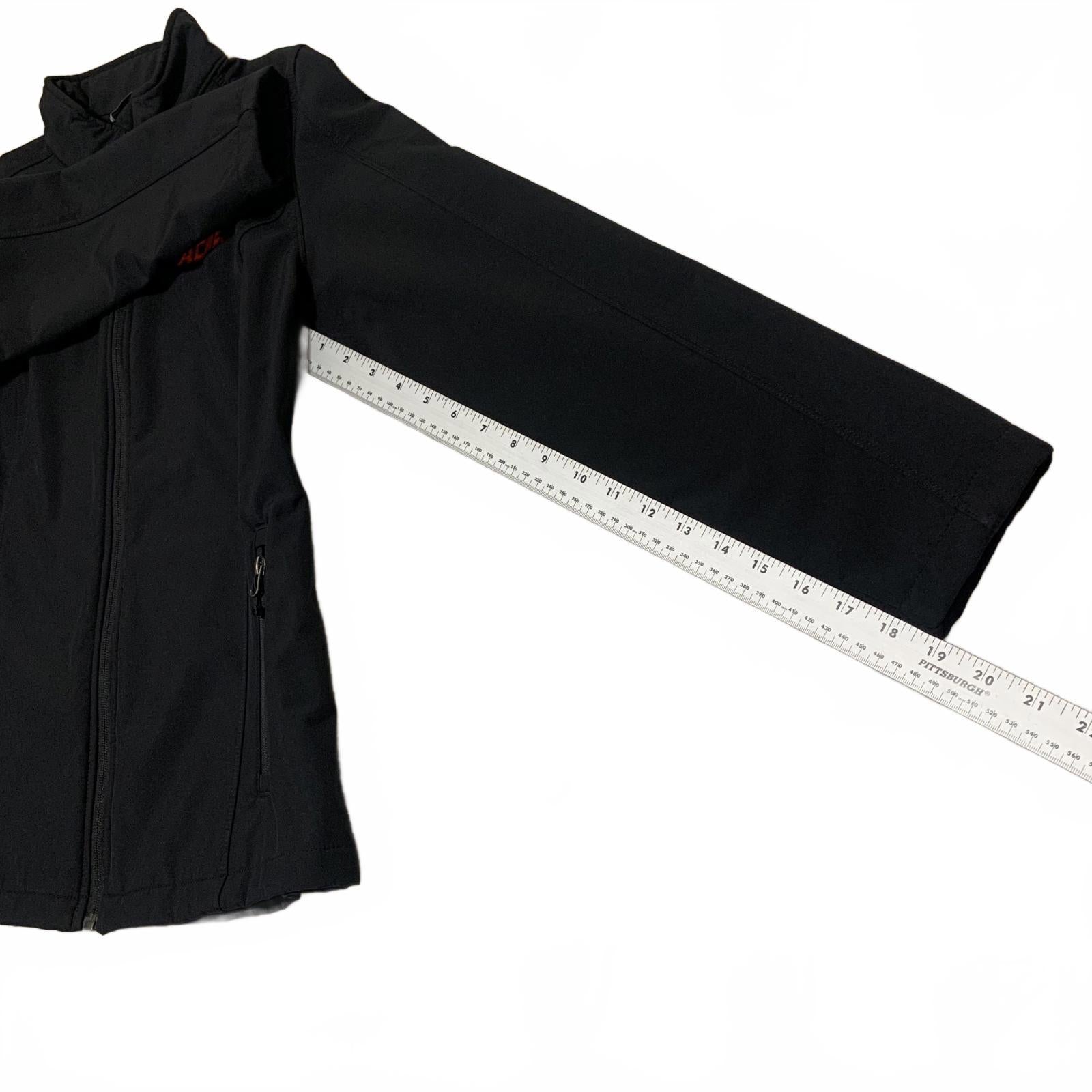 Port Authority Women's L Black Softshell Fleece Jacket  ACME Zip Up Outerwear