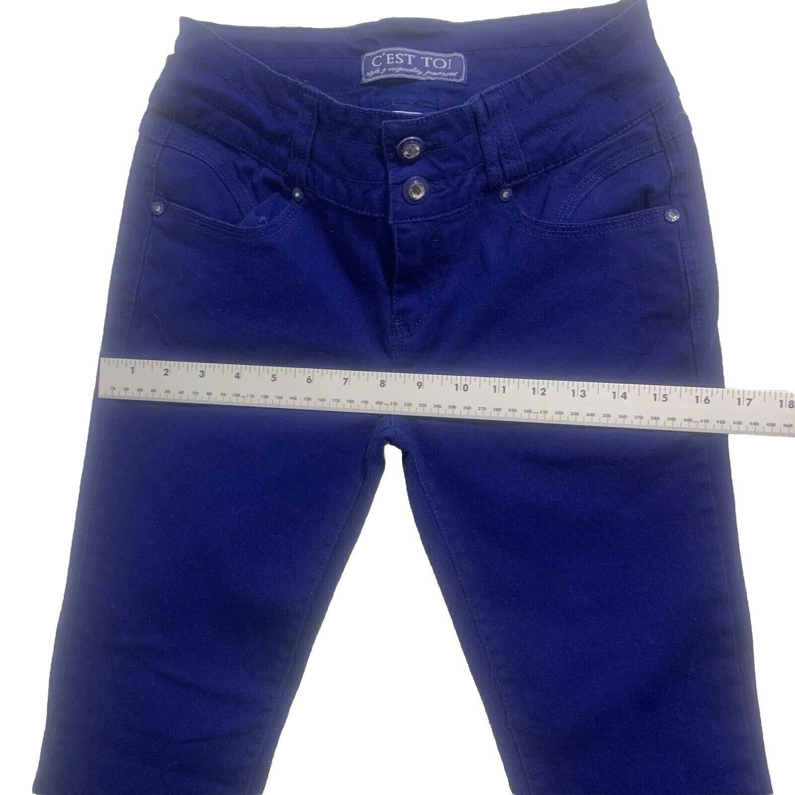 C est Toi Jeans Women’s Size 7  Blue Juniors Royal Denim