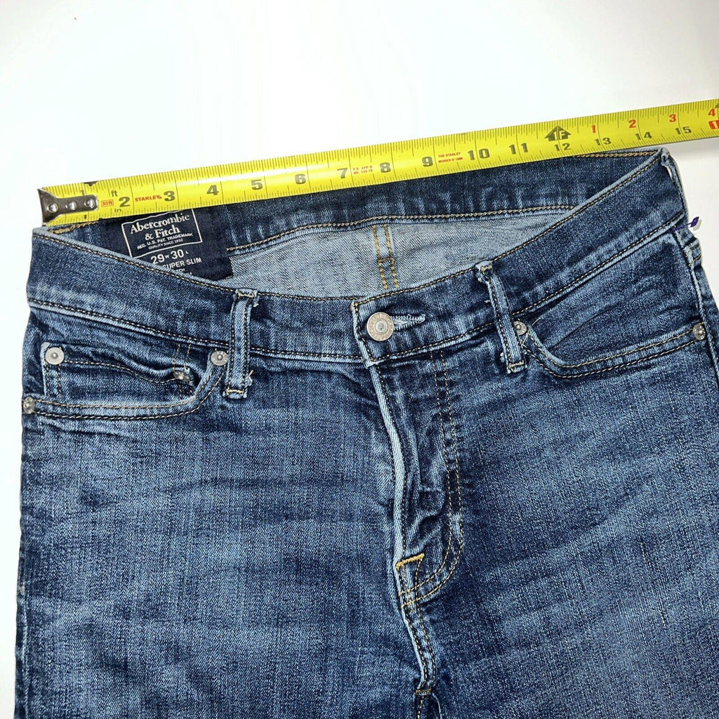 Abercrombie and Fitch Jeans W29 L30 Blue Super Slim Stretch