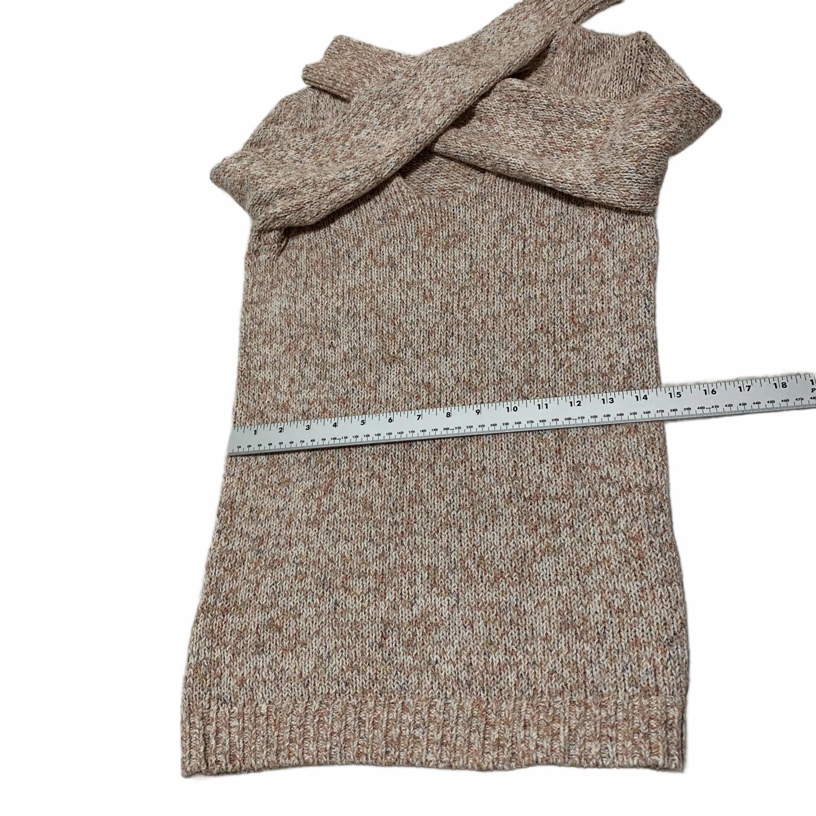 LOFT Women's Size XS Peach Knit Beige Sweater Cozy Fall Layer Long Sleeves