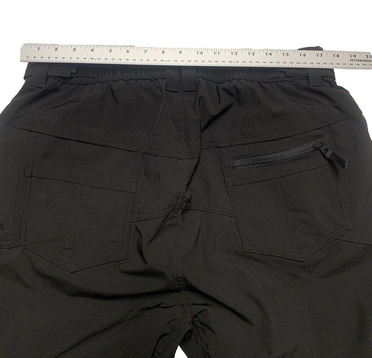 Gerry Snow Ski Pants  Black XL EG Fleece Lined Stretch Pockets Adjustable Waist