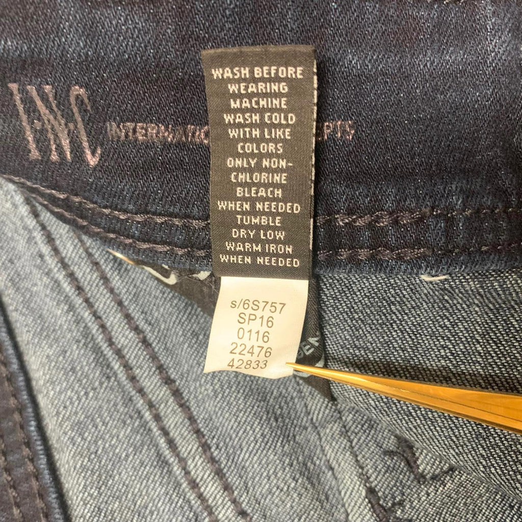 INC International Concepts Women's Jeans Sz 12  Cropped Skinny Leg W 34 x 17 L