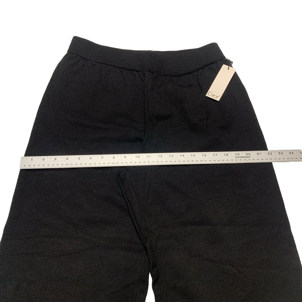 Dex Clothing Women’s X Large Black Noir Wide Leg Gaucho Culottes Cropped Pants