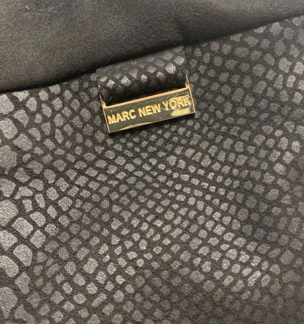 Andrew Marc NY Women's M Pull On Snake Print Black Pants