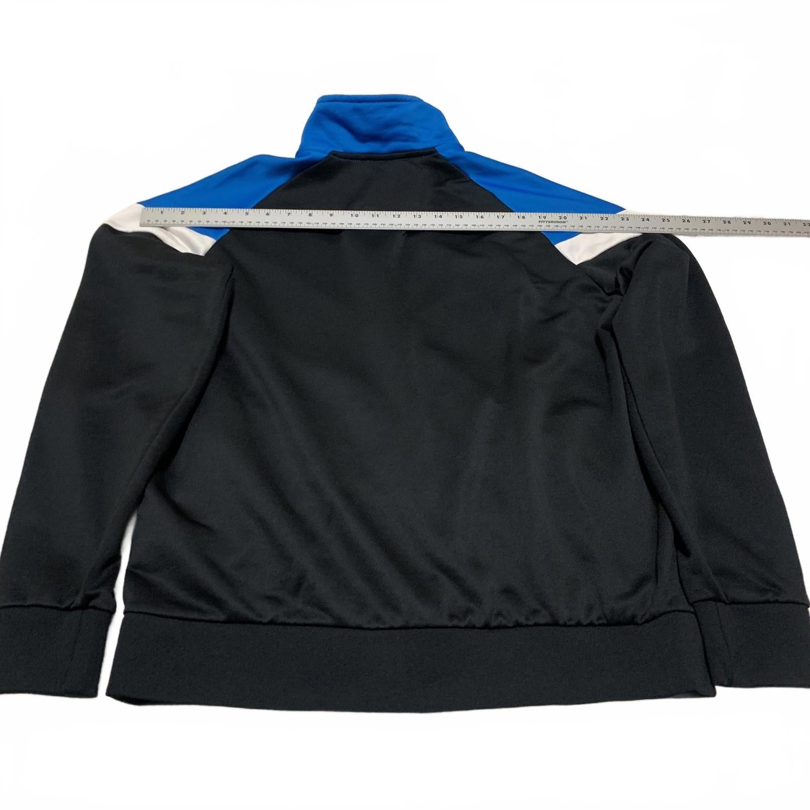 Puma Men's Size L Black Royal Blue Blue Track Jacket  Zip Up