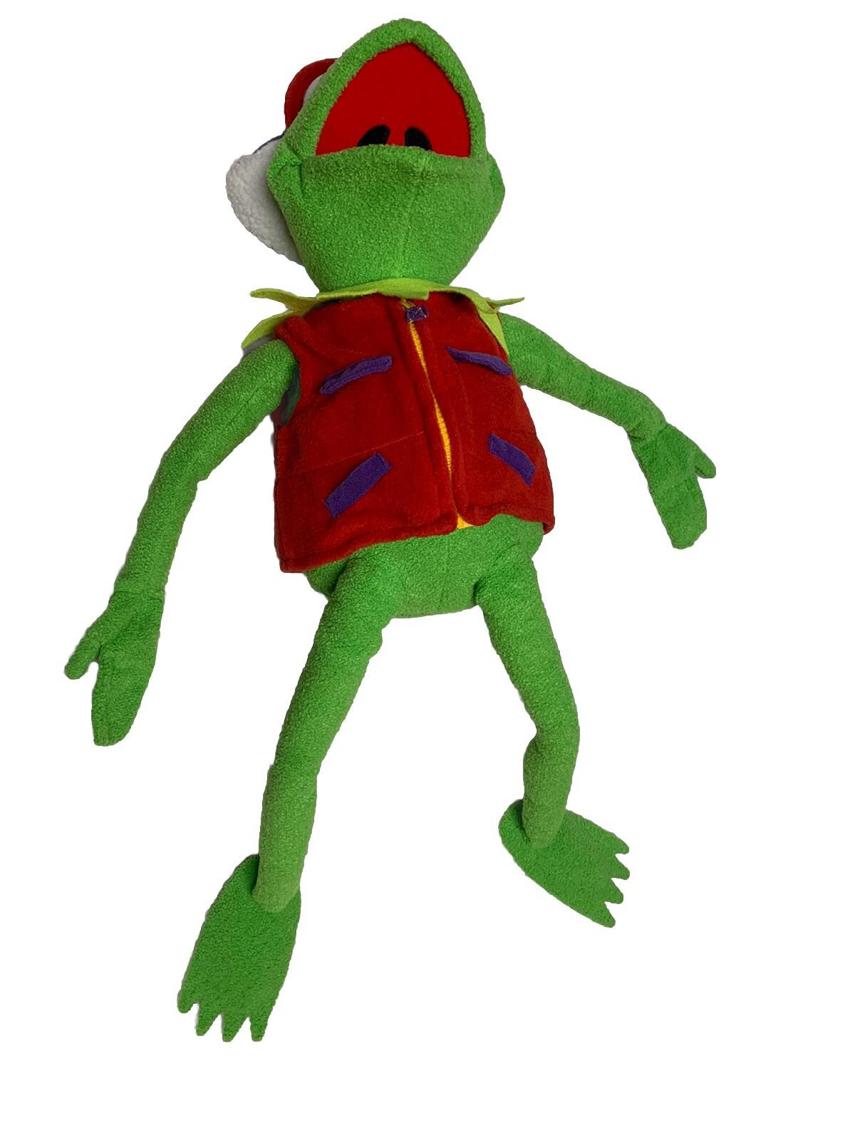 Macy's Muppets Kermit the Frog Frogtographer Photographer Plush 26" No Camera