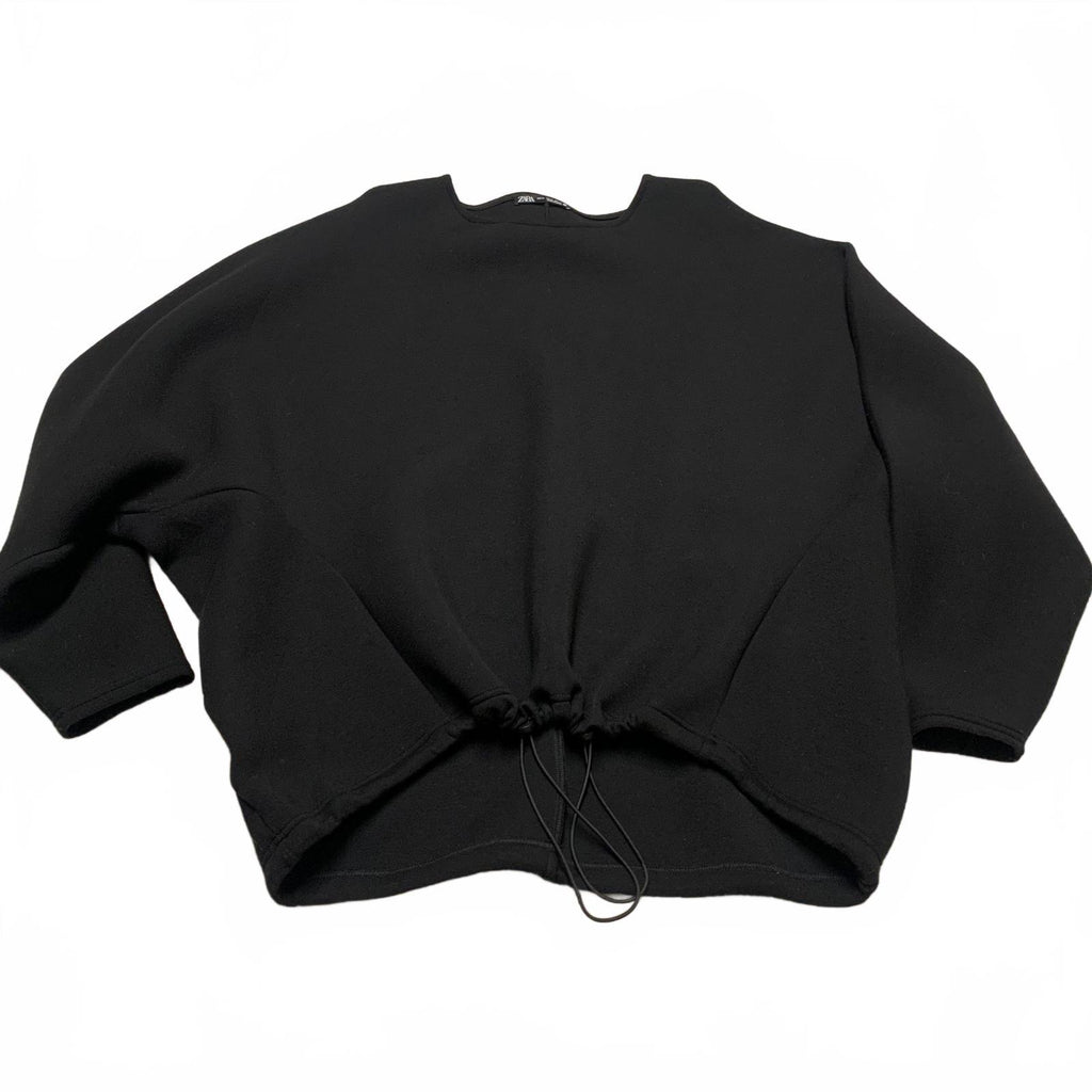 Zara Women’s X-Large Black Cropped Sweatshirt