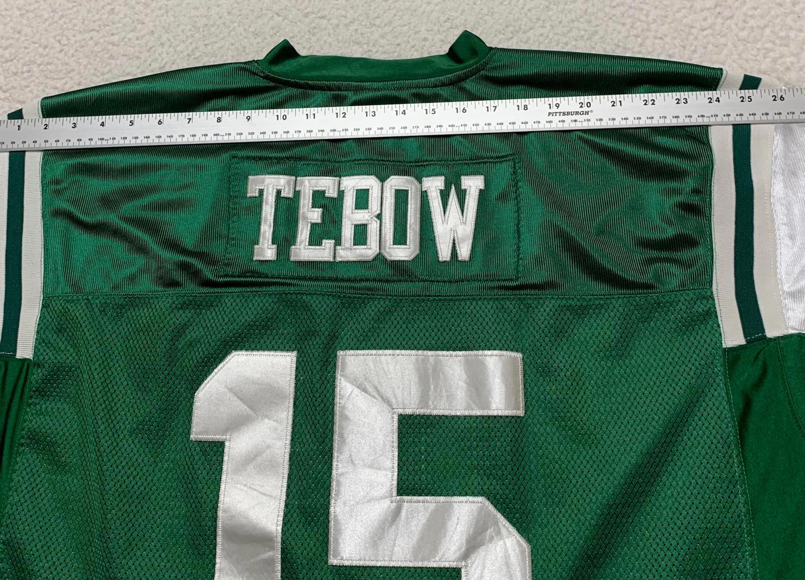 VTG Reebok NY Jets Tim Tebow #15 Jersey Sz 56 Green