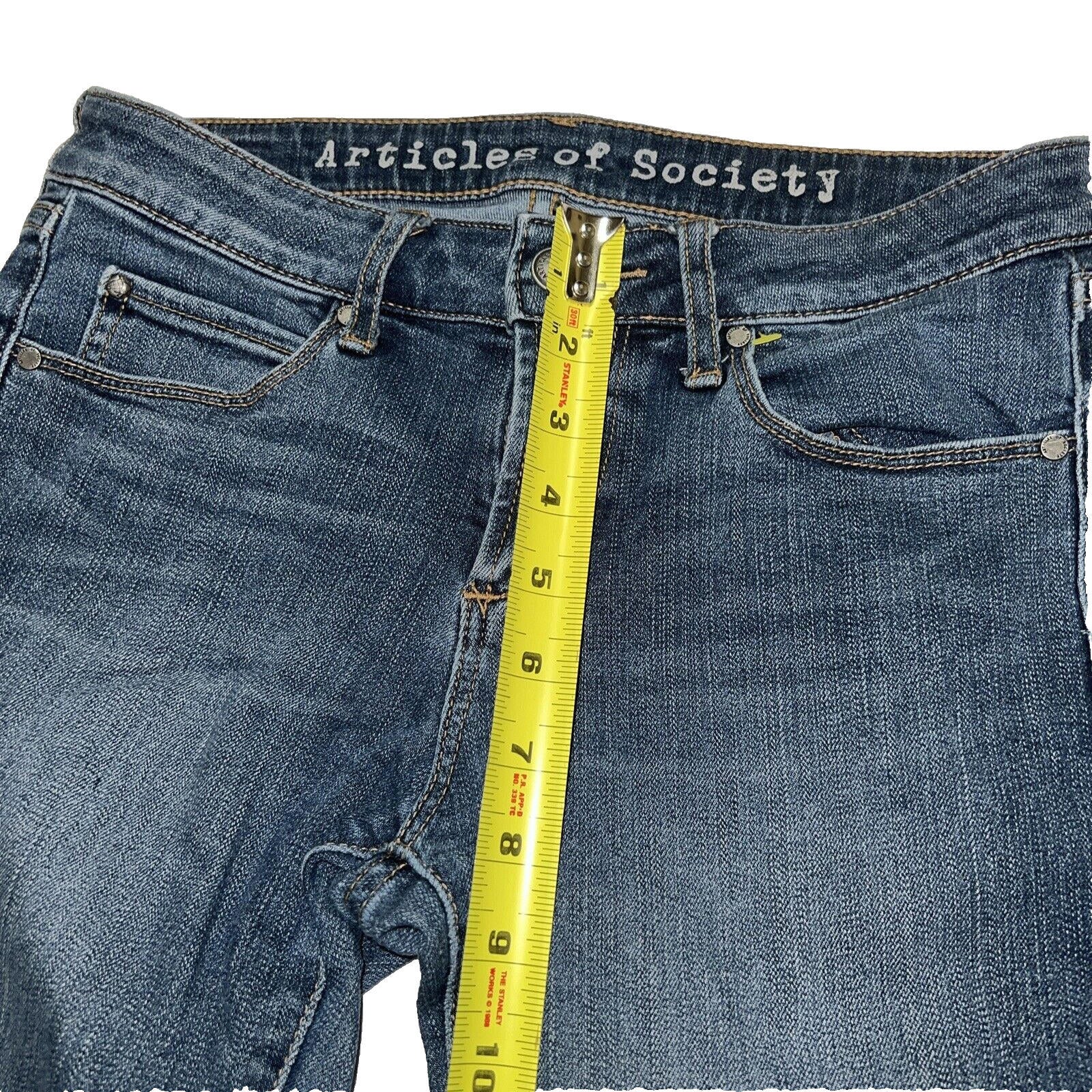 Articles of Society Women's Jeans Size 26  Blue  Dark Wash Skinny Stretch Blue