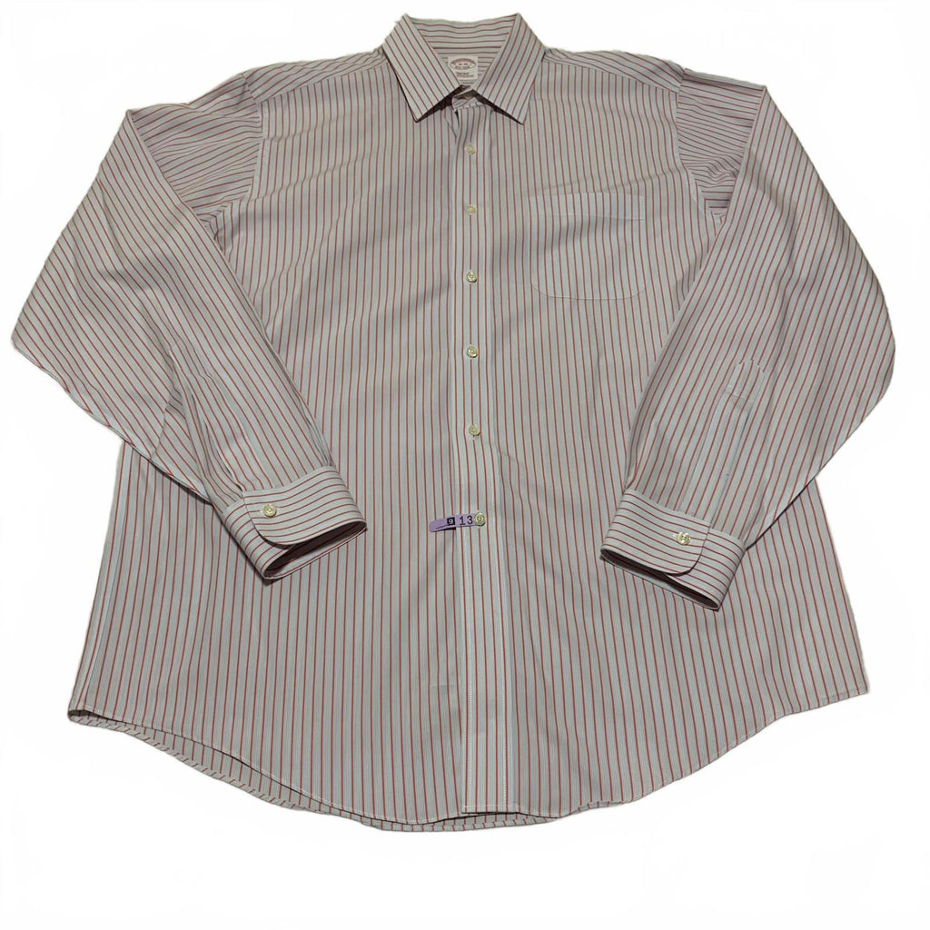 Brooks Brothers Men’s 16-36 Dress Shirt R Fit Non-Iron Supima Cotton Long Sleeve