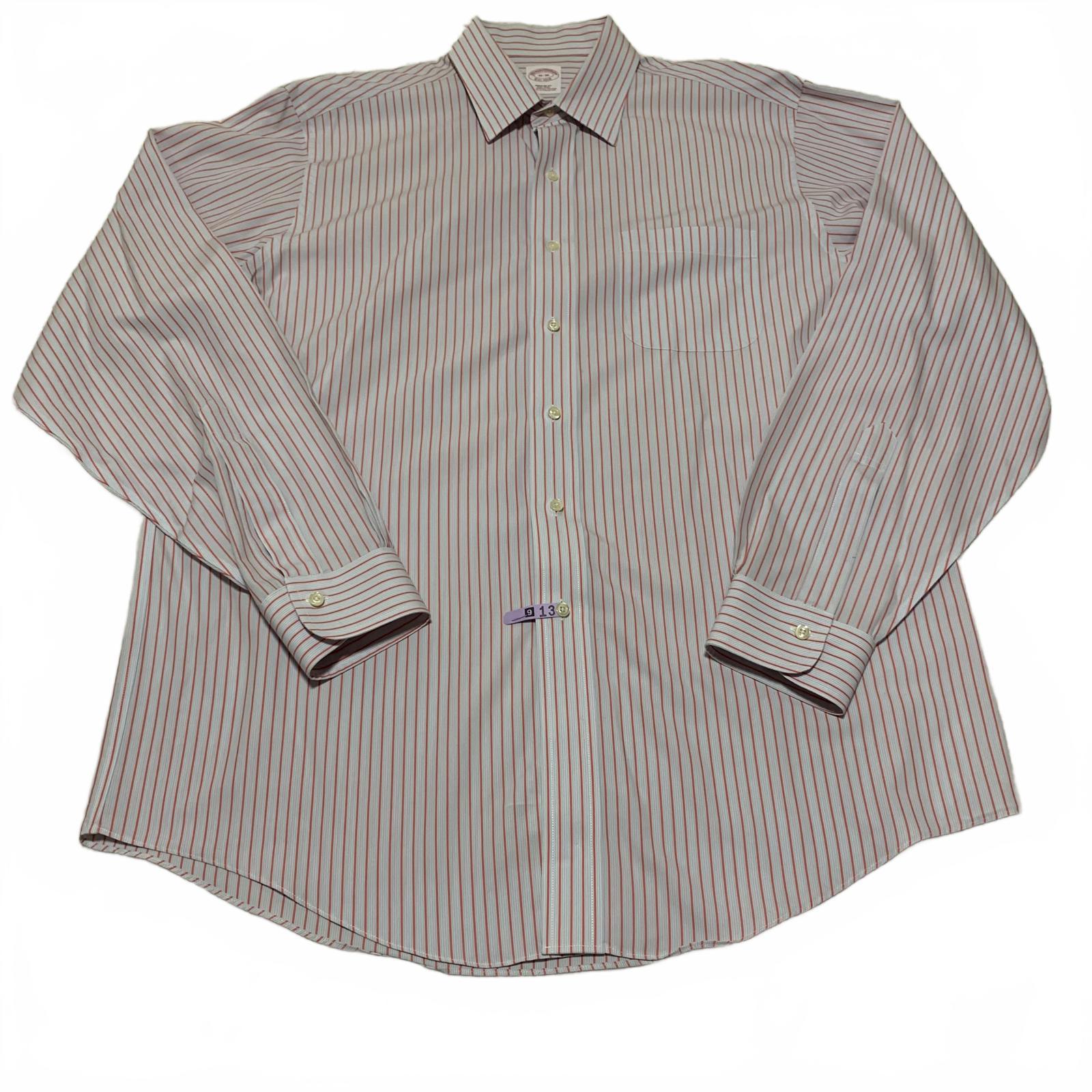 Brooks Brothers Men’s 16-36 Dress Shirt R Fit Non-Iron Supima Cotton Long Sleeve