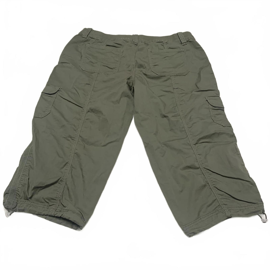 Style & Co. Women's Size 16 Olive Green Cargo Capris Pants W37 Stretch