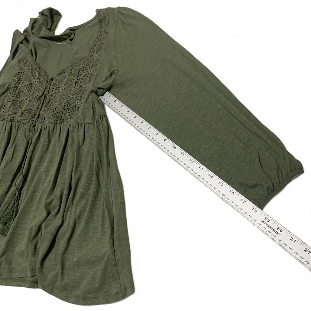 Torrid Super Soft Slub Jersey Women's Top Size 2 Olive Green
