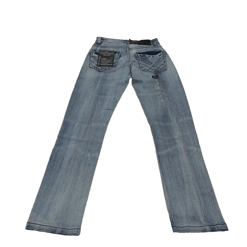 Steves Jeans Boys Size 8 Skinny Fit Blue Stretch Maximum Comfort Denim