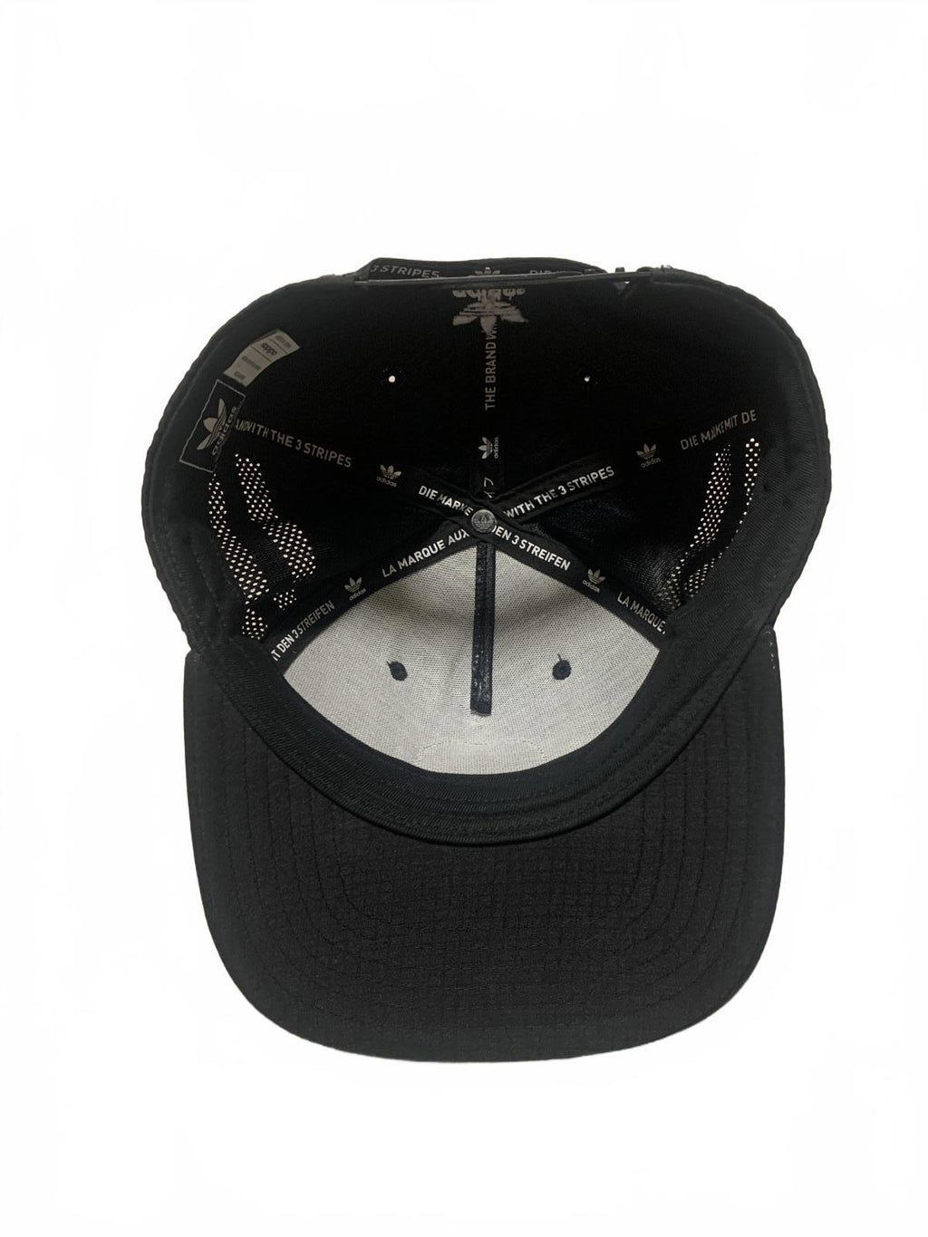 Adidas Mens OSFA Black Baseball Cap Logo Patch